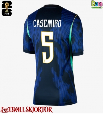 Brasilien Casemiro #5 Bortatröja Dam VM 2026 Kortärmad